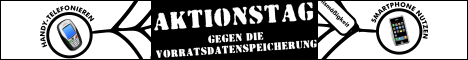 Aktionstag gegen Vorratsdatenspeicherung